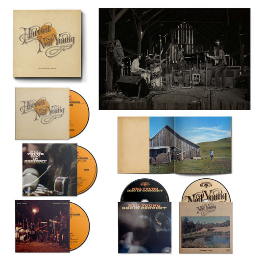 Neil Young: Harvest (50th Anniversary Edition) 3 CDs, 2 DVDs, 1 libro