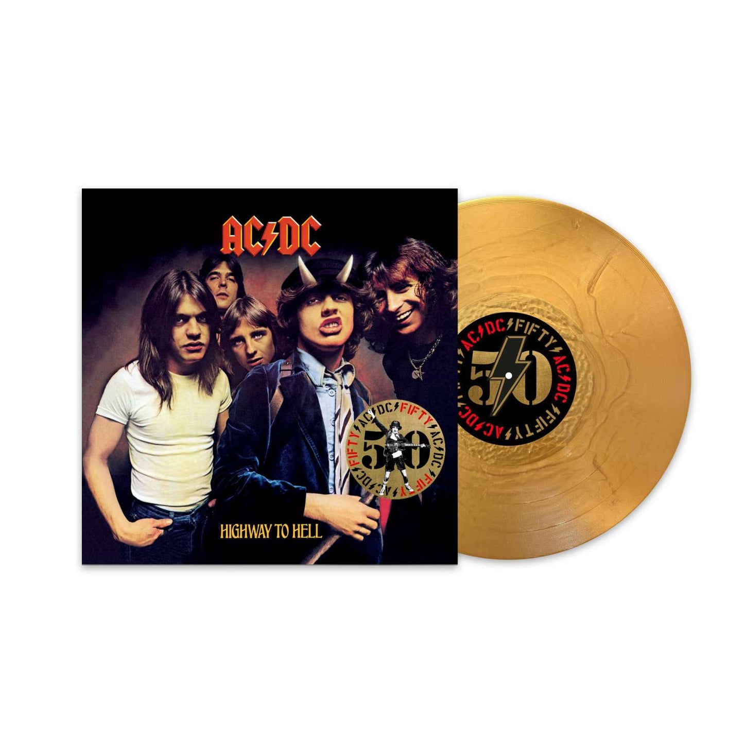 AC/DC : Highway To Hell (50e anniversaire) (remasterisé) (180 g) (édition limitée) (Gold Nugget Vinyl) (+ impression d'illustration) 