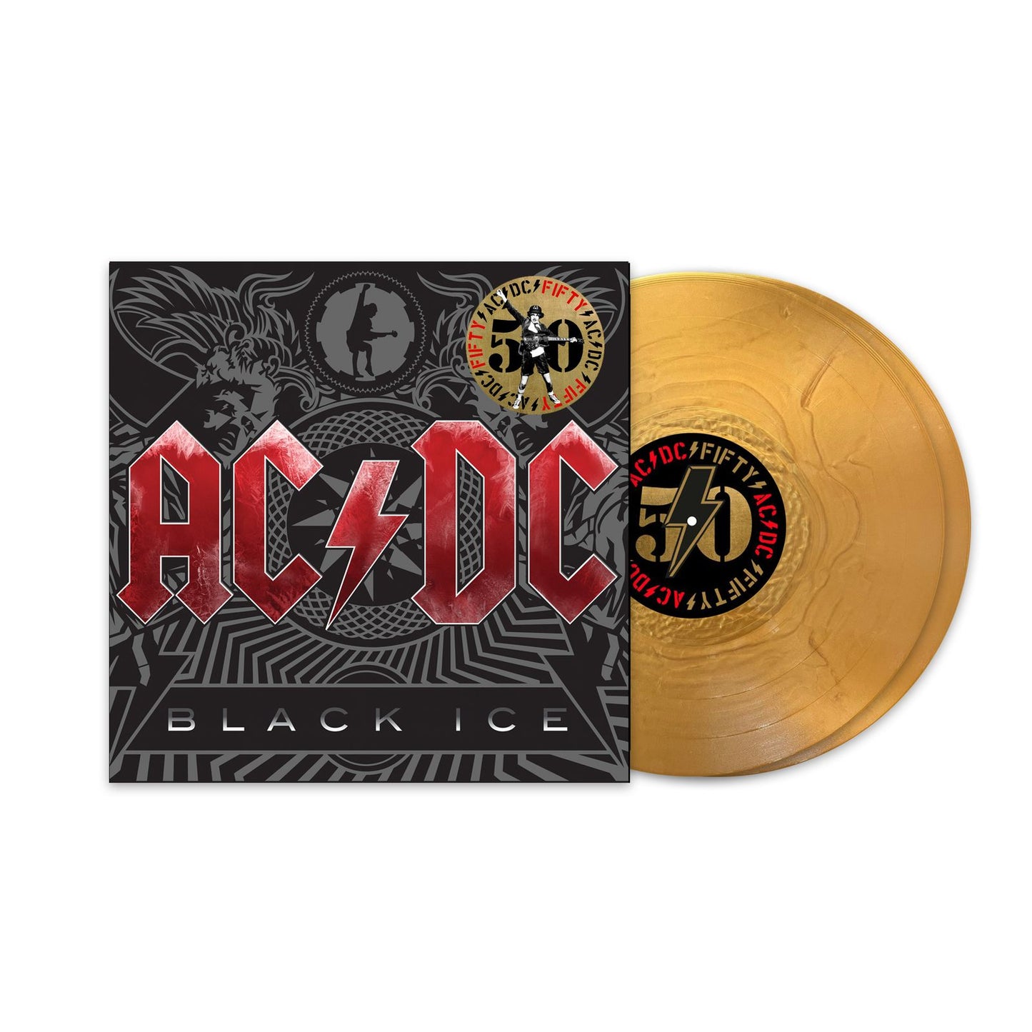 AC/DC : Black Ice (50e anniversaire) (180 g) (édition limitée) (Gold Nugget Vinyl) (+ impression d'illustration) 