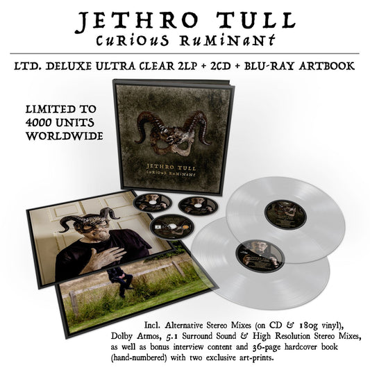 Jethro Tull: Curious Ruminant (Limited Deluxe Edition) (Ultra Clear 2LP + 2CD + Blu-ray Artbook & 2 photo prints)