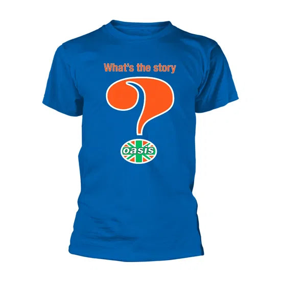 Oasis - T-shirt bleu Question Mark (Royal)