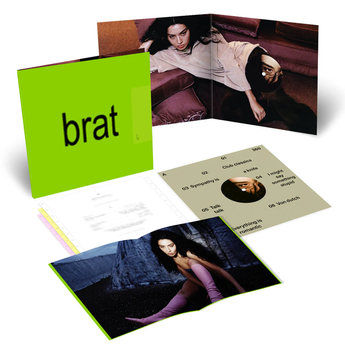 Charli XCX – BRAT (transluzentes Textmarker-Vinyl) LP-Import