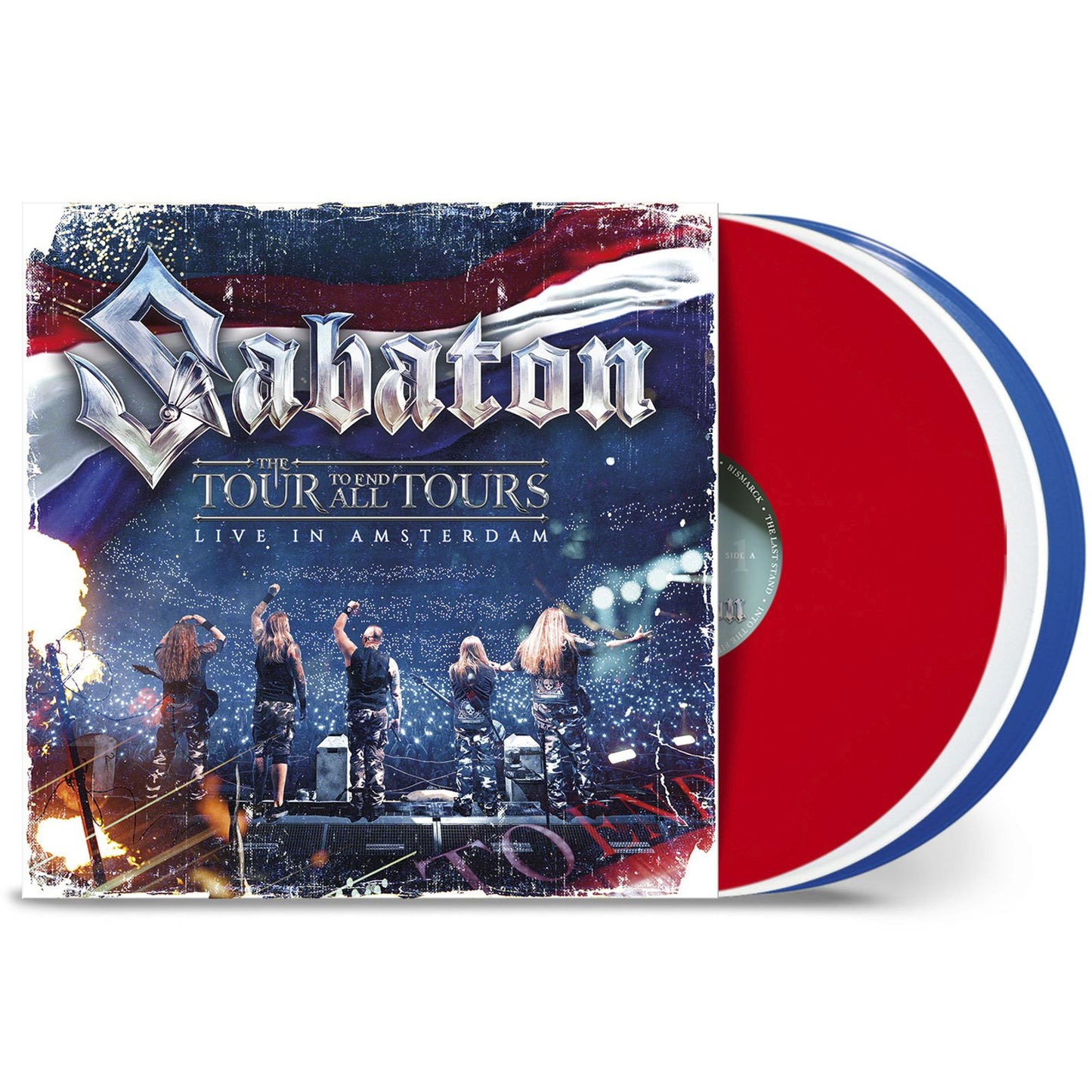 Sabaton: The Tour To End All Tours – Live in Amsterdam (Solid Red/Solid White/Solid Blue Vinyl) 3LP 