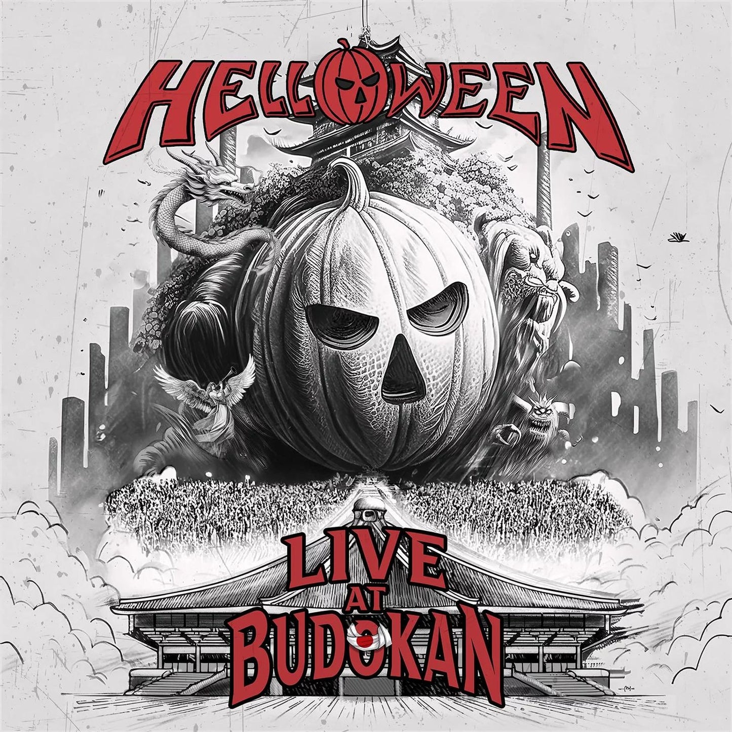 Helloween: Live At Budokan (Deluxe Edition) 3lp Marbled Red / White Vinyl