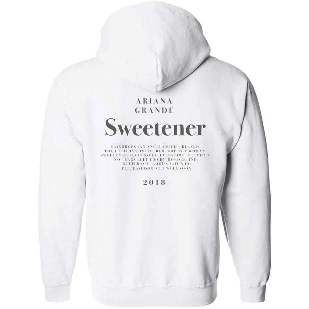 Ariana Grande – Unisex Pullover Hoodie: Sweetener (Rückendruck) IMPORT