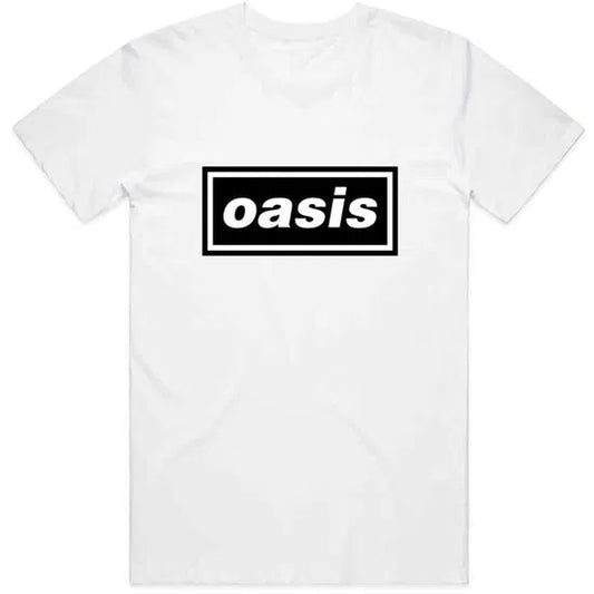 Oasis Unisex T-Shirt: Decca Logo white