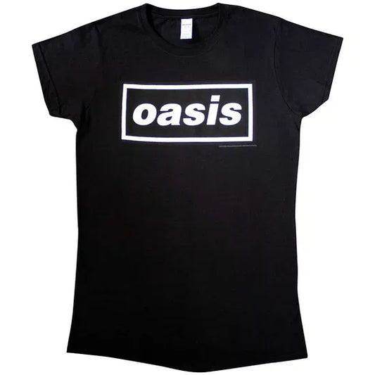 Oasis Damen T-Shirt: Decca-Logo