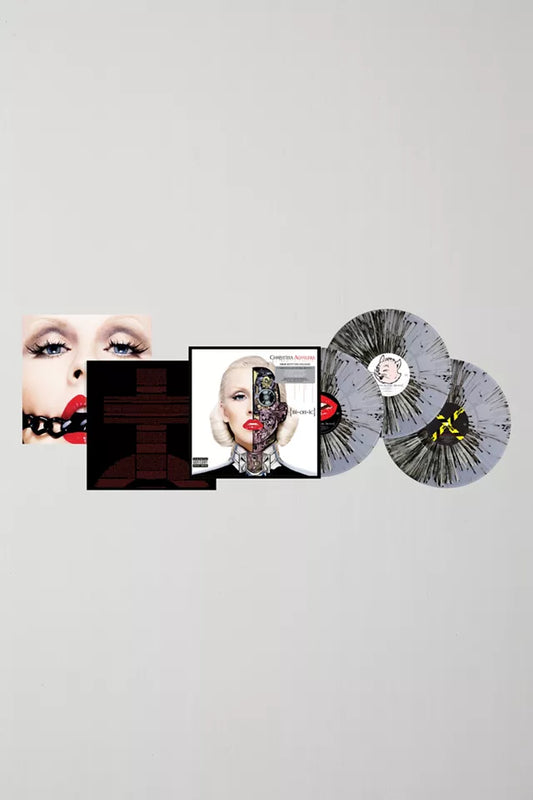 Christina Aguilera - Bionic Limited 3XLP black and grey splattered clear USA IMPORT