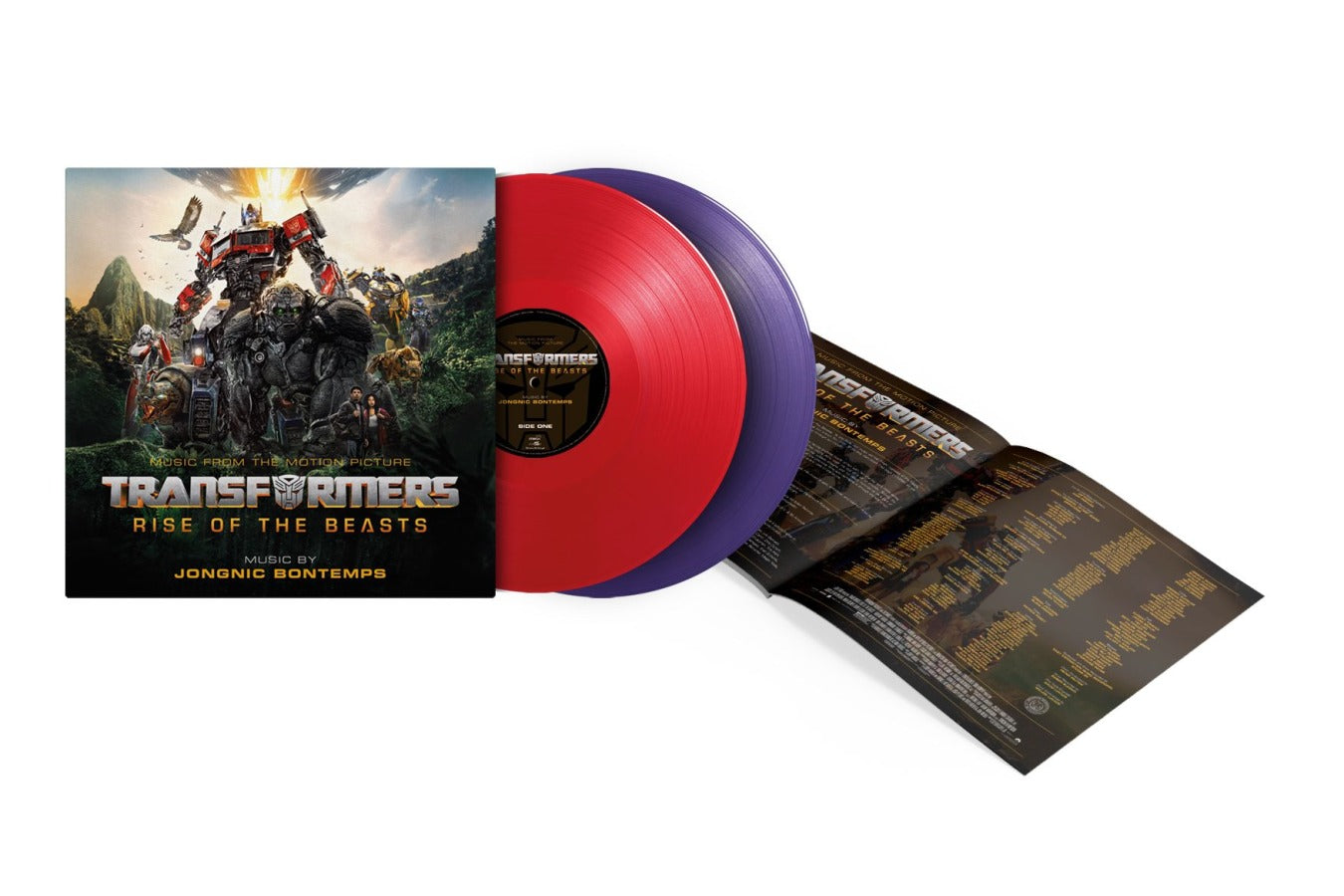 Transformers : Rise Of The Beasts (180 g) (édition étendue numérotée limitée) (Autobots Red vs. Deceptions Purple Vinyl)