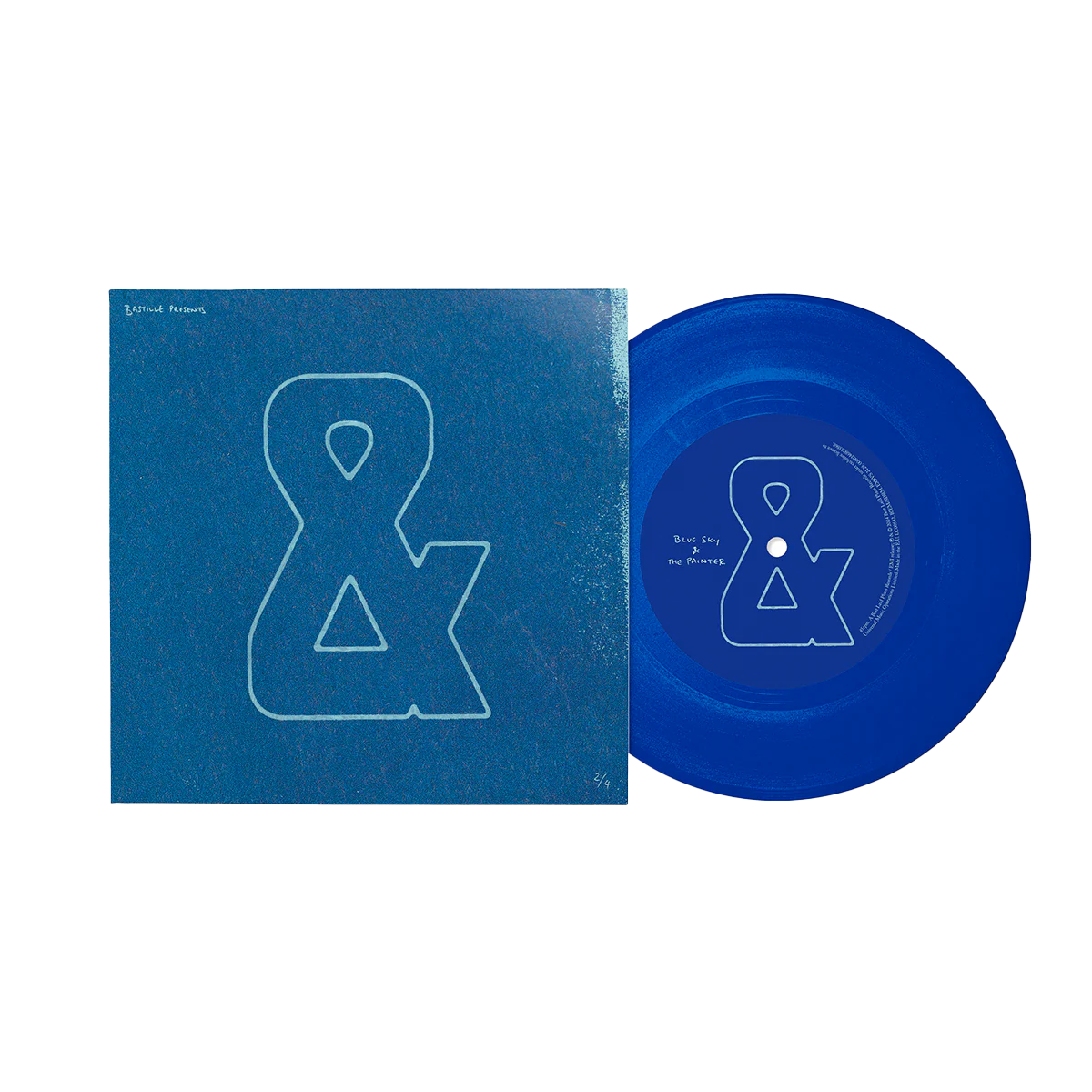 Bastille „&amp;“ (Ampersand), Teil Zwei: Limitierte blau/weiße Vinyl-7-Zoll-Single UK IMPORT