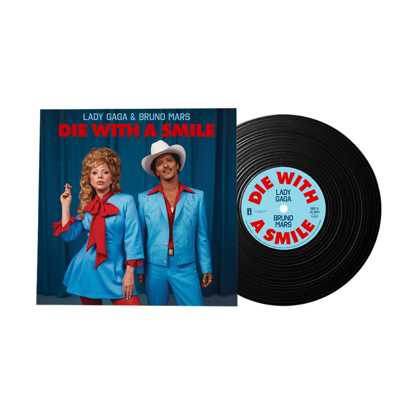 Lady Gaga et Bruno Mars - Meurs avec un sourire 7" IMPORT USA