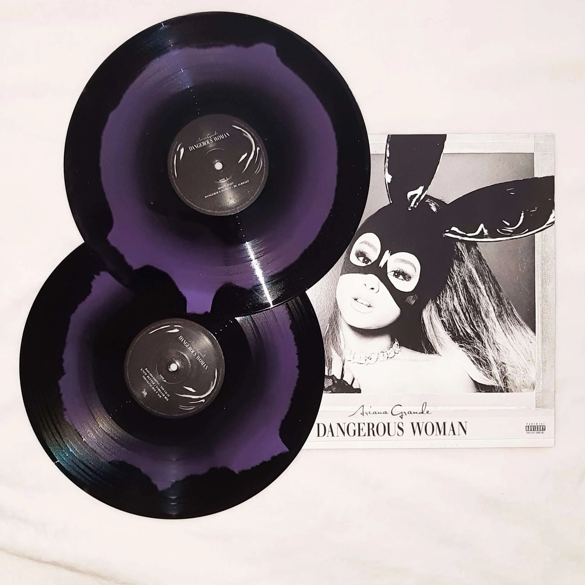 Ariana Grande – Dangerous buy Woman black and purple swirl vinyl record 2021 repress