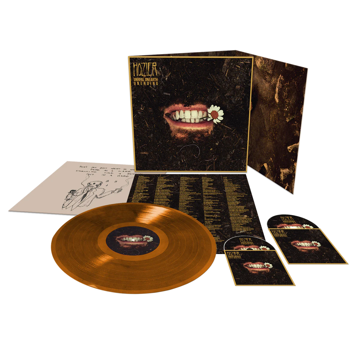 Hozier - 'Unreal Unearth: Unending' Companion Version Raw Ochre lp+2cd import