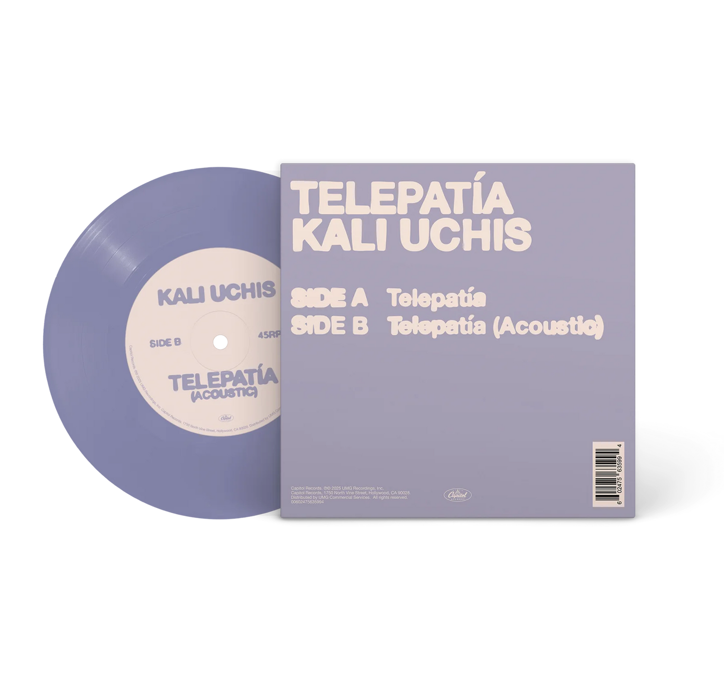 Kali Uchis Telepatia 7" Limited Pressing Periwinkle Vinyl IMPORT