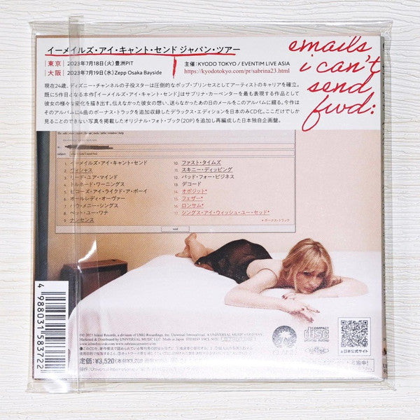 Sabrina Carpenter - Emails I Can't Send cd Édition importée du Japon