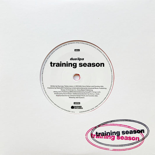 Dua Lipa – Training Season 7" UK