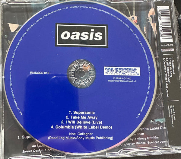 Oasis - Supersonic Single CD limitado