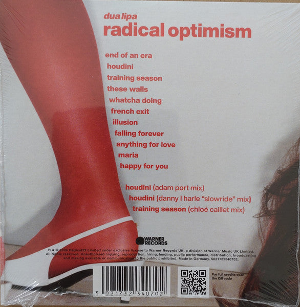 Dua Lipa – Radical Optimism deluxe cd import UK