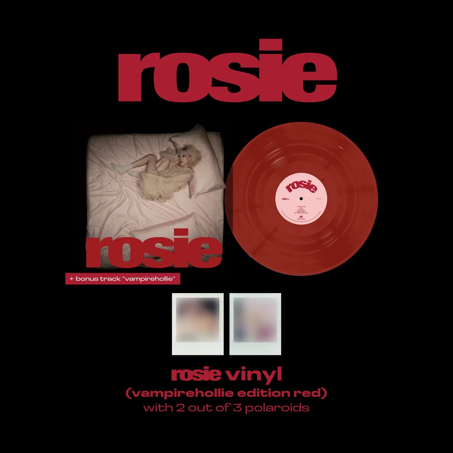 ROSÉ  rosie vinyl (vampirehollie edition red) USA IMPORT