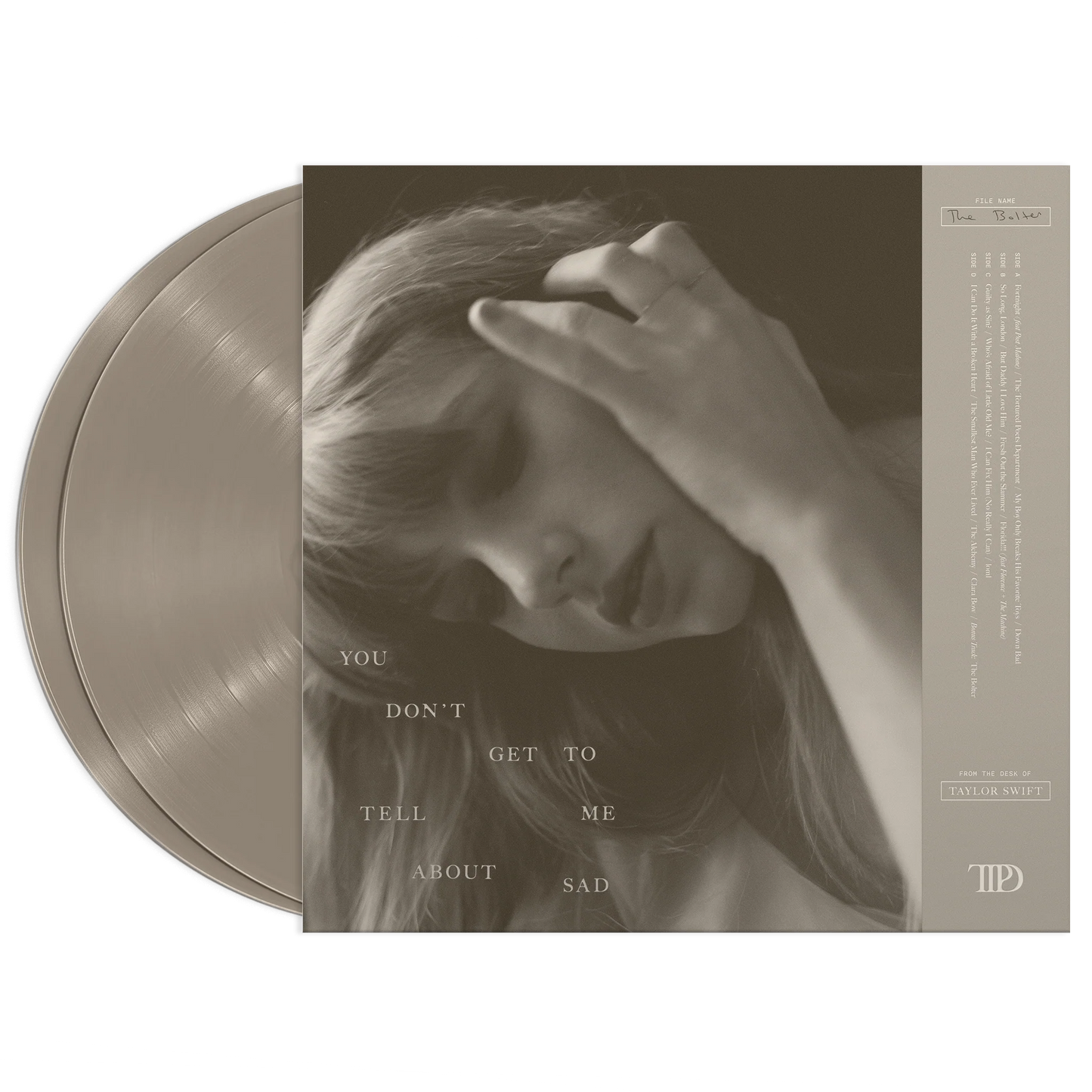 Taylor Swift The Tortured Poets Department Vinyl + Bonus Track "The Bolter" - Vinyle (2LP) import Royaume-Uni