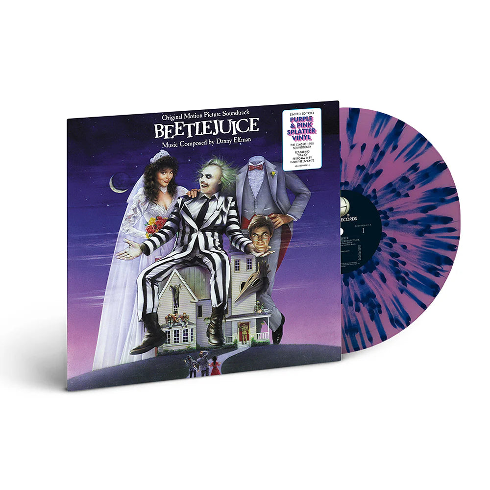 Beetlejuice Limited Edition Purple &amp; Pink Splatter Vinyl USA IMPORT