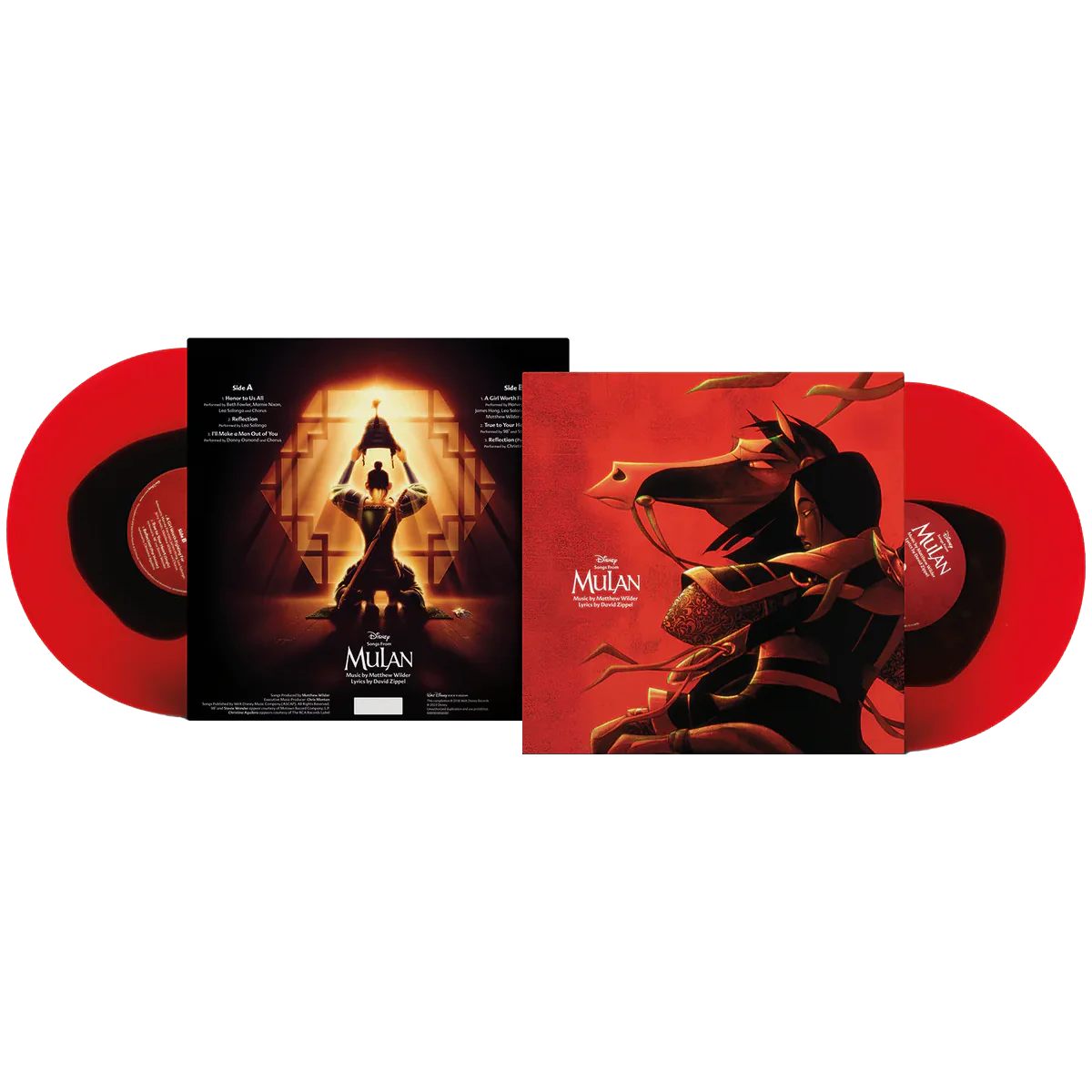 Songs From Mulan: Limited Ruby Red and Obsidian Colour Vinyl LP IMPORT