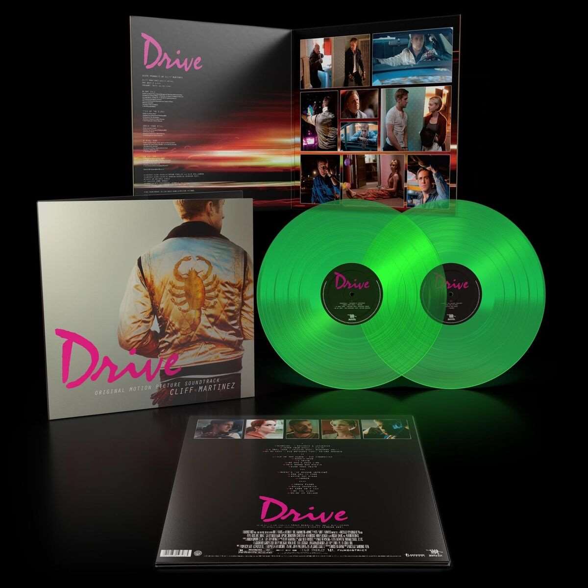 Drive OST (Cliff Martinez) Ltd. Transparent Glow In The Dark - Colored 2 Vinyl