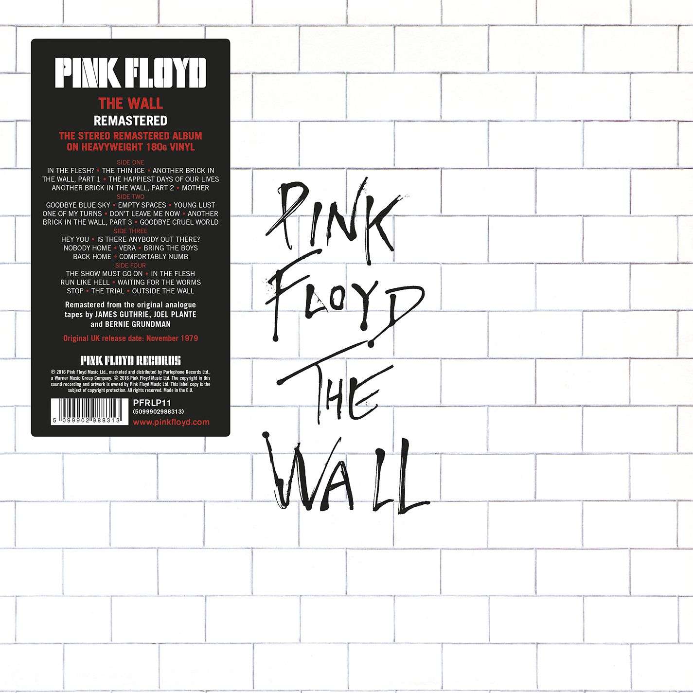 Pink Floyd: The Wall (remastered) (180g). 2 LPS