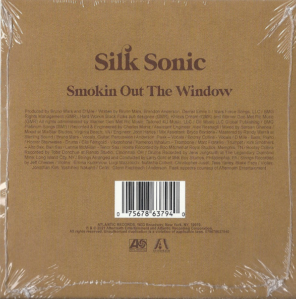 Silk Sonic - Smokin out the window cd single - Black Vinyl Records Spain